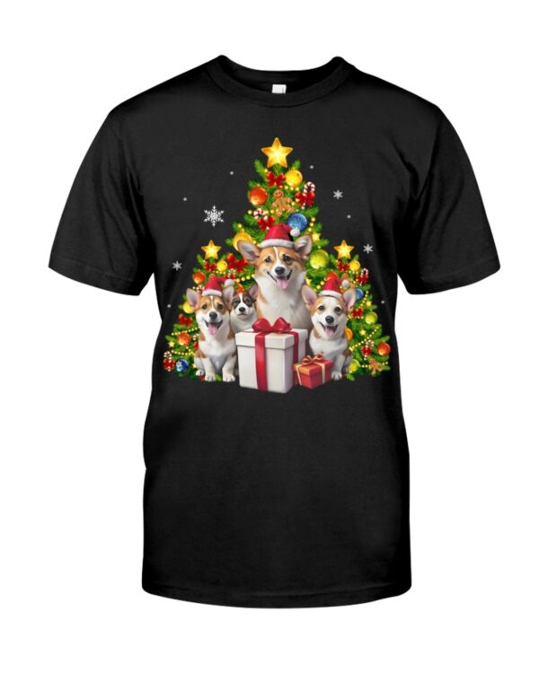 Merry Christmas Corgi T Shirt 1.jpg